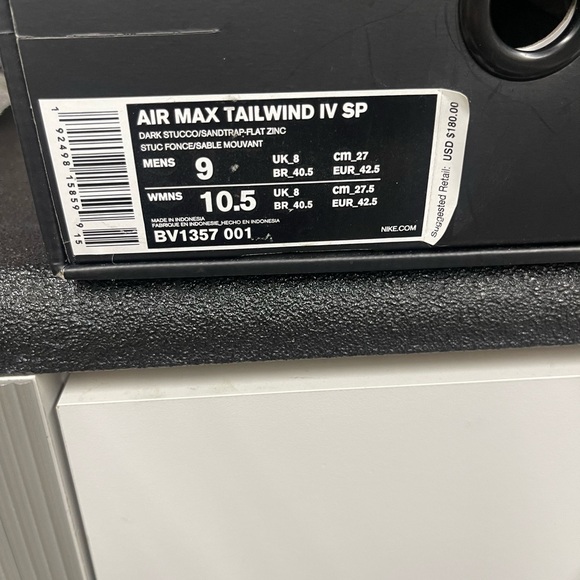 AIR MAX TAILWIND IV SP “UNISEX” NEW IN BOX MENS 9 WOMENS 10.5 - Picture 8 of 9